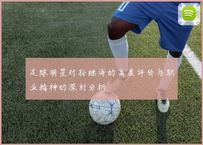 足球明星对孙继海的高度评价与职业精神的深刻分析